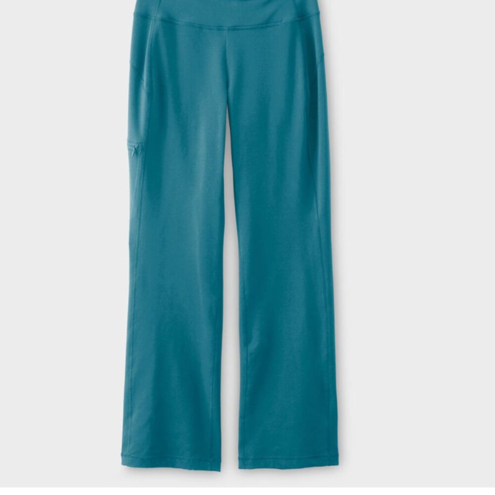 Duluth Trading Company NOGA Classic Bootcut Pants - Size L - Reg - Turquoise